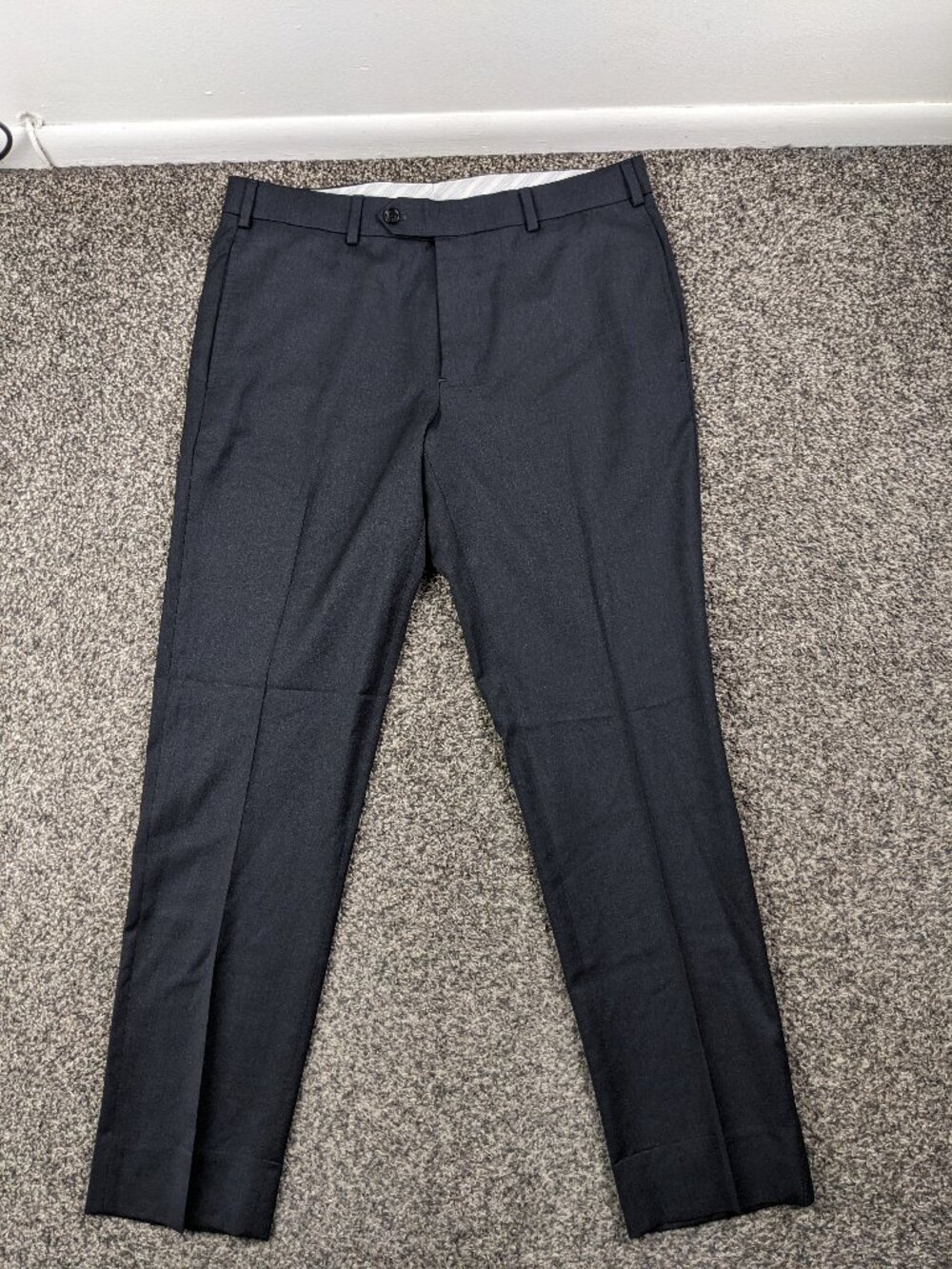 2021 Brooks Brothers Dress Pants Special Selection Reda Wool Gray 34x30 Slim Fit